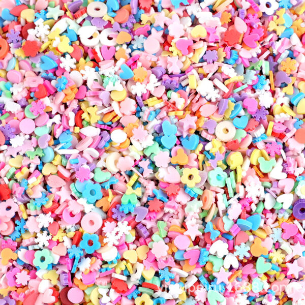 Wholesale 20g/pcak for Air Traffic Control Pens, Soft Ceramic Wire Fragments, Love Five Pointed Star Snowflake Mixed Decoration Accessories