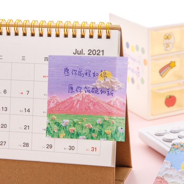 O1CN01vwdfZM1vNmrqoOUSy_2208154086161-0-cib Wholesale Landscape Oil Painting Paper Sticky Notes