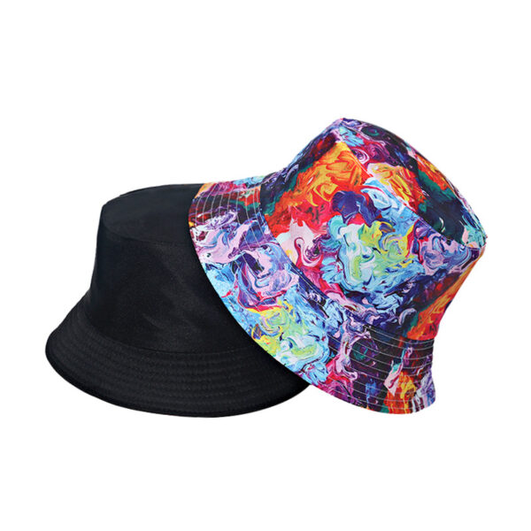 Wholesale Polyester Cartoon Rainbow Tie Dye Bucket Hat