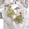 O1CN01vxlhkm1gFnmG9otE5_2213748334113-0-cib Wholesale Christmas Hollow Christmas Tree Alloy Style Diamond Earrings