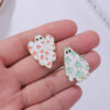 Wholesale Maple Leaf Ghost Halloween Horror Ghost Alloy Brooch