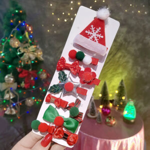 8 #10-piece snowflake hat set