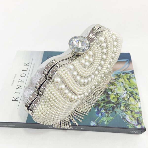 Wholesale Gold Tassel Shoulder Diamond Pearl Bag OLY-SD-QY001