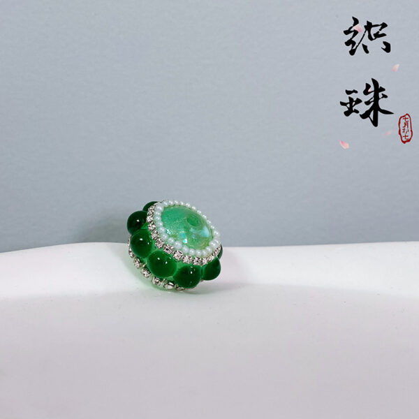 Wholesale Acrylic Cat's Eye Stone Round Bead Diamond Beads