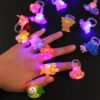 Wholesale 10PCS Children's Creative Cartoon Luminous Toys Rings