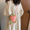 O1CN01w39RHc1lANHIRntjH_2873554778-0-cib Wholesale Children's Bag Cute Strawberry Three-dimensional Crocheted Wool Bag Hand Knitted Crossbody Bag Coin Purse