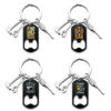 Wholesale Father's Day Bottle Opener Color Printed Stainless Steel Keychain