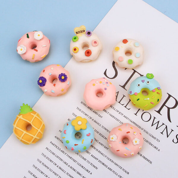 Wholesale Cartoon Donut Resin Cream Glue Phone Case