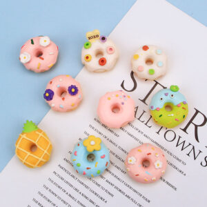 Wholesale Cartoon Donut Resin Cream Glue Phone Case