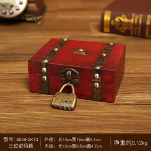 6038 red combination lock / As shown in the figure