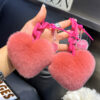 Wholesale Plush Love Chain Keychains