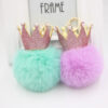 O1CN01w57bpm1X3aagwavsy_2038122868-0-cib-1 Wholesale 3D Crown Pom Pom Keychain