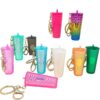 Wholesale Mini Colorful Diamond Durian Cup Keychains