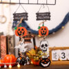 Wholesale Halloween Pumpkin Spooky Wooden Bat Door Plate Hanging Decoration