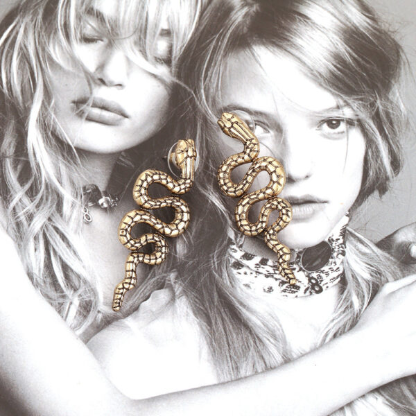 Wholesale Vintage Snake Alloy Earrings