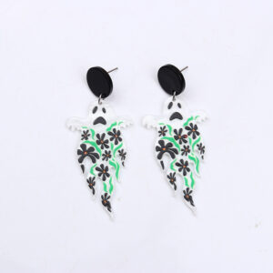 Black and Green Flower Ghost