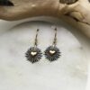 Wholesale Sunflower Heart Alloy Earrings
