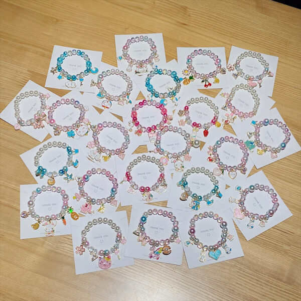 Wholesale Cartoon Gradient Pearl Beaded Bracelet