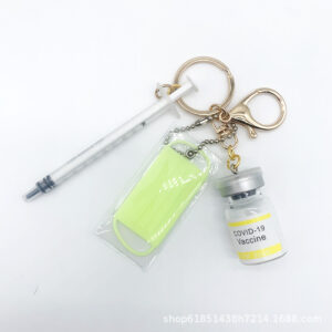 C: Bottle + needle + mask