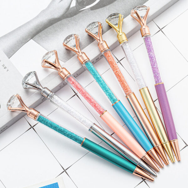 Wholesale Big Diamond Metal Ballpoint Pen