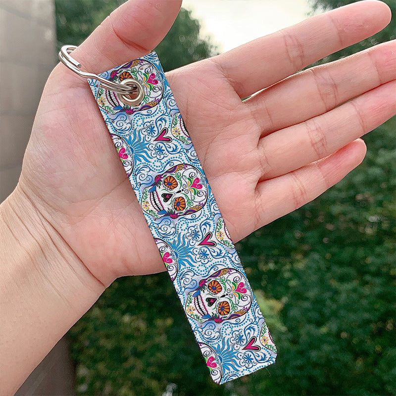 Wholesale Skull PU Keychain Aessories