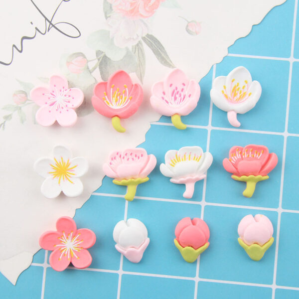 Wholesale Flower Stamens Resin Cream Glue Phone Case