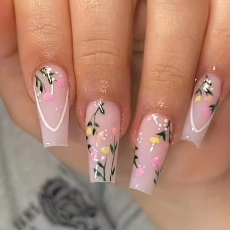 Wholesale Tulip Flower Bushes Nail Stickers