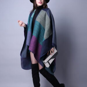 Large plaid purple / 135-175CM