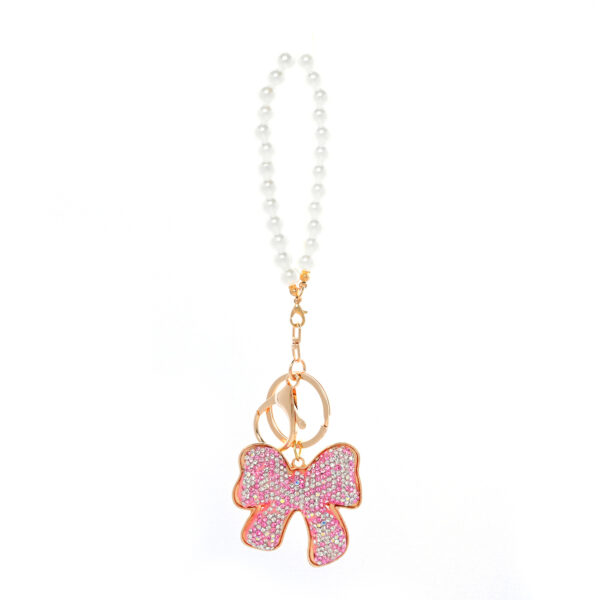 O1CN01wIVHUh2GKDxUd20SX_2208315888996-0-cib Wholesale Full Diamond Bow Car Creative Pearl Bracelet Keychains