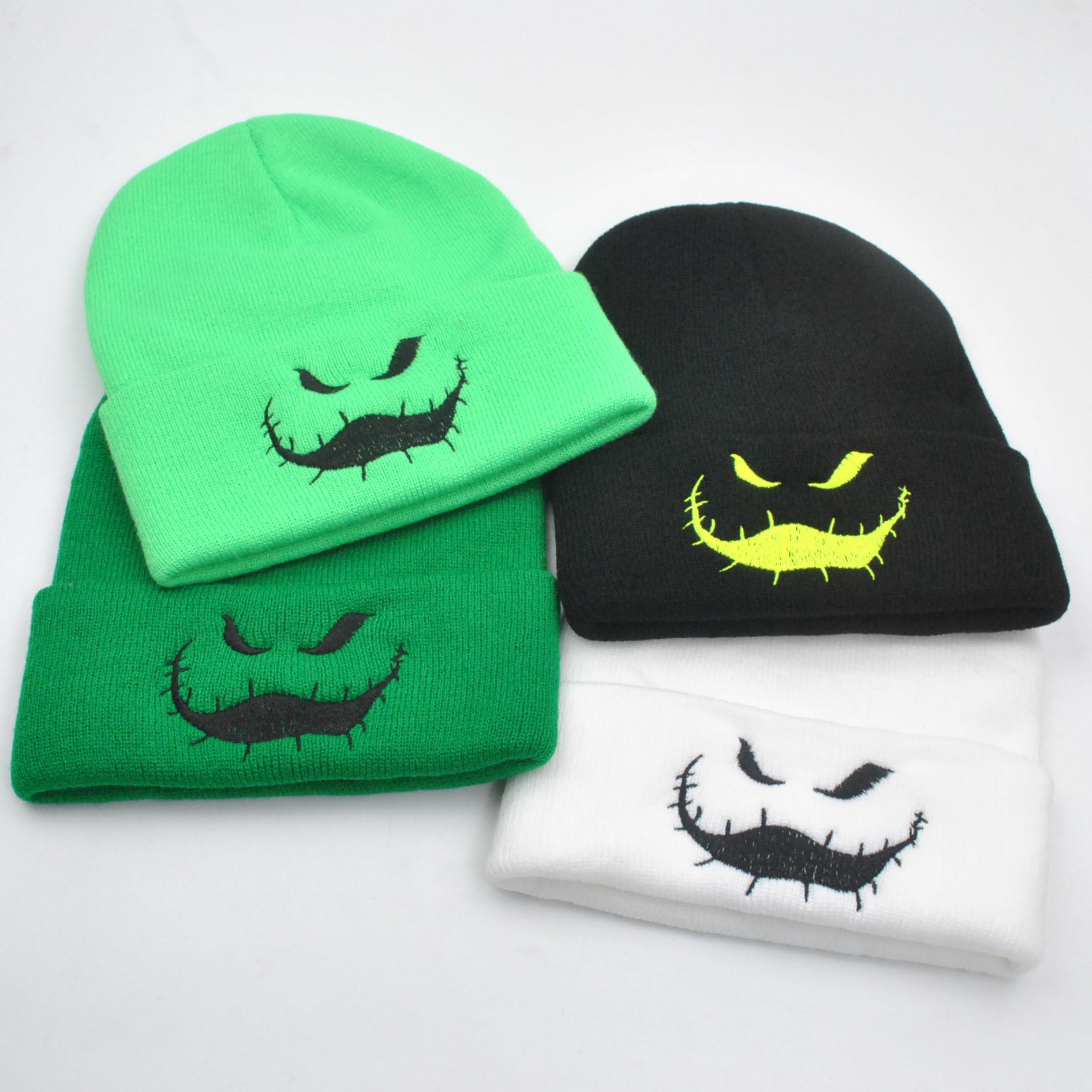 Wholesale Christmas Green Knitted Hats