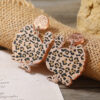 Wholesale Leopard Print Turkey Acrylic Earrings