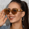 Wholesale PC Cat's Eye Large Frame Women's Sunglasses
