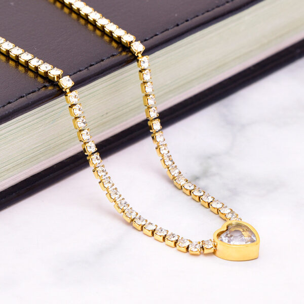 Wholesale Love Heart Pendant Titanium Steel Necklaces