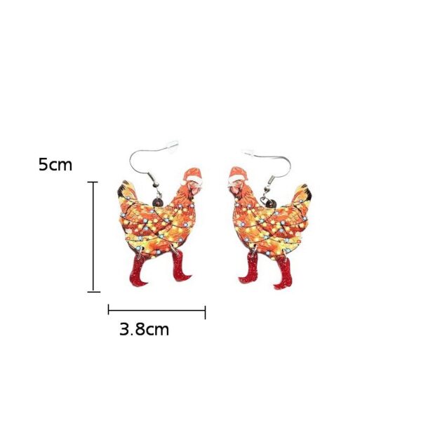 O1CN01wNZ2hl1ZFceUuutZ3_1794553165-0-cib Wholesale Christmas Hen Cow Cow Animal Earrings