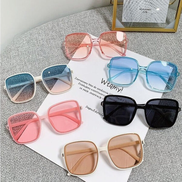 Wholesale Square Frame Anti UV PC Sunglasses