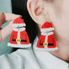 Wholesale Christmas Asymmetric Stud Earrings