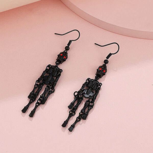 O1CN01wOAafP27QKca46RqB_1116277791-0-cib Wholesale Halloween Gothic Hollow Ghost Skeleton Alloy Earrings