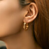 Wholesale Brass Plated 18K Real Gold Earrings