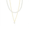 Wholesale Sales of Titanium Steel 18k Gold Freshwater Pearl Necklaces
