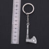 Wholesale Alloy Retro Style Viking Axe Keychain