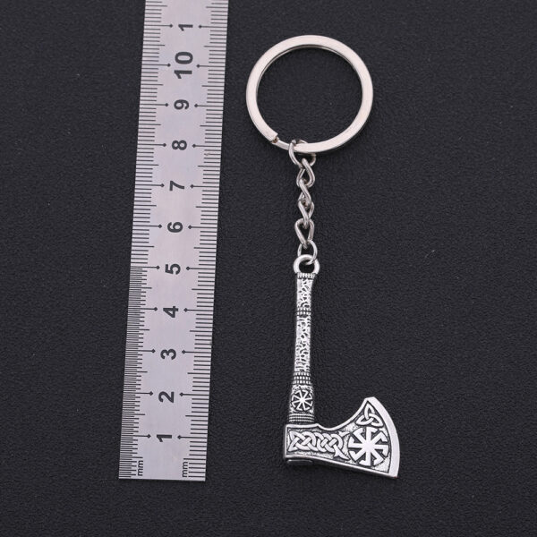 Wholesale Alloy Retro Style Viking Axe Keychain