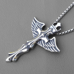 Angel + stainless steel chain