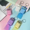 Wholesale Flip Transparent Calculator Mini Keychain