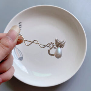 Cat Twist Clip [Silver]]