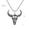 Wholesale Bull Head Pendant Domineering Stainless Steel Necklaces