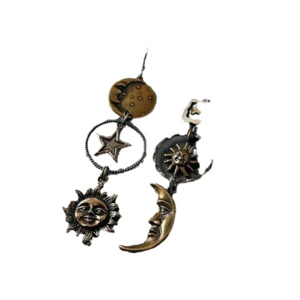 O1CN01wSiJp21fCJLXItccM_4260613970-0-cib Wholesale Pentagram Sun Moon Long Pendant Alloy Earrings