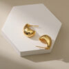 O1CN01wTsWDw1EhSQ47otZ2_2210915660383-0-cib Wholesale C Shape Pea Gold Plated Earrings