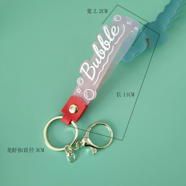 Wholesale Candy Color Lanyard PVC Keychains