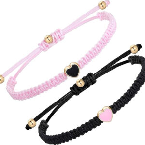 Love gold bead braided bracelet