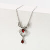 Wholesale Halloween Creative Ruby Spider Necklace